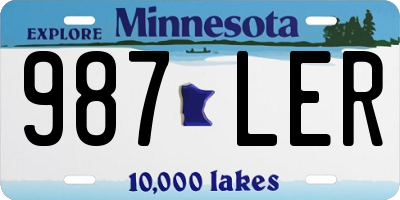 MN license plate 987LER