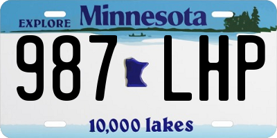 MN license plate 987LHP