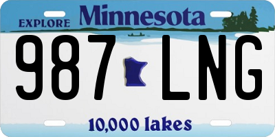 MN license plate 987LNG