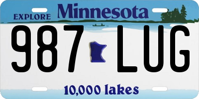 MN license plate 987LUG