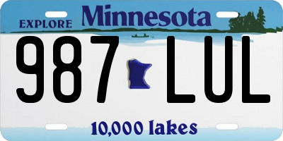 MN license plate 987LUL
