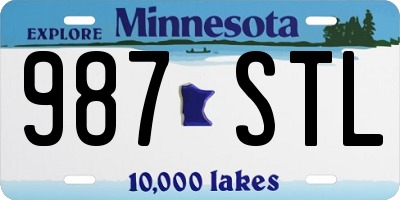 MN license plate 987STL