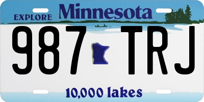 MN license plate 987TRJ