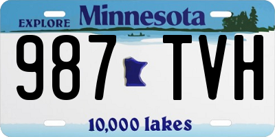 MN license plate 987TVH