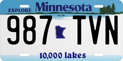 MN license plate 987TVN