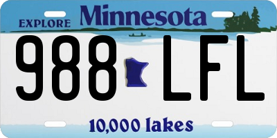 MN license plate 988LFL