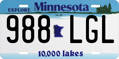 MN license plate 988LGL
