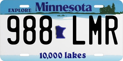 MN license plate 988LMR