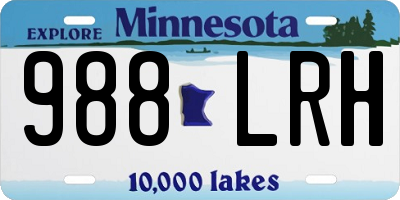 MN license plate 988LRH