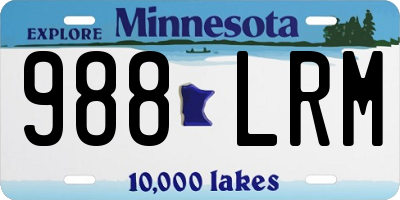 MN license plate 988LRM