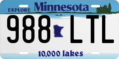 MN license plate 988LTL