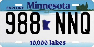 MN license plate 988NNQ
