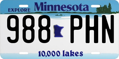 MN license plate 988PHN