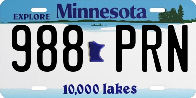 MN license plate 988PRN