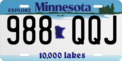 MN license plate 988QQJ