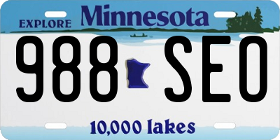 MN license plate 988SEO