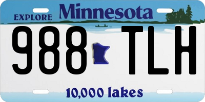 MN license plate 988TLH