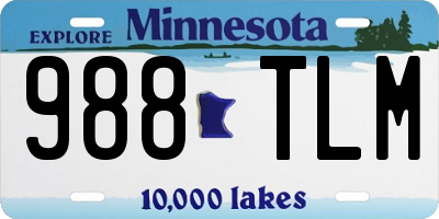 MN license plate 988TLM