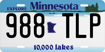 MN license plate 988TLP