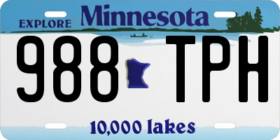 MN license plate 988TPH