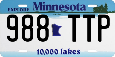 MN license plate 988TTP