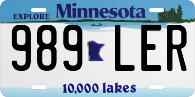 MN license plate 989LER