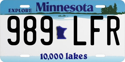 MN license plate 989LFR