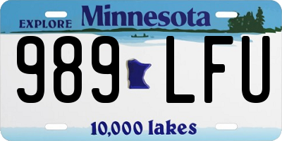 MN license plate 989LFU