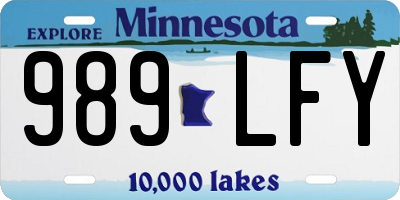 MN license plate 989LFY
