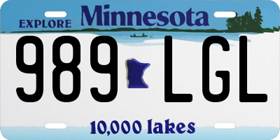 MN license plate 989LGL