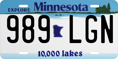 MN license plate 989LGN