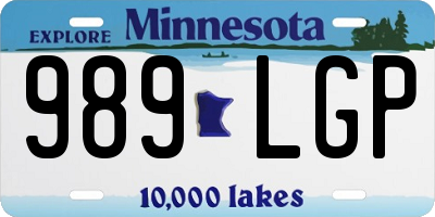 MN license plate 989LGP