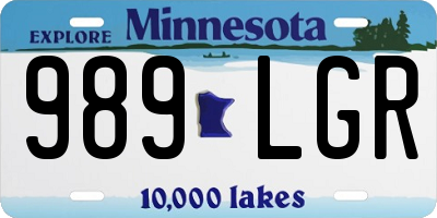 MN license plate 989LGR