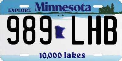 MN license plate 989LHB