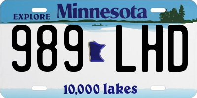 MN license plate 989LHD