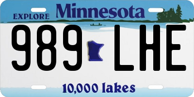 MN license plate 989LHE