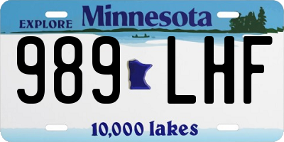 MN license plate 989LHF