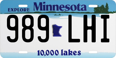 MN license plate 989LHI