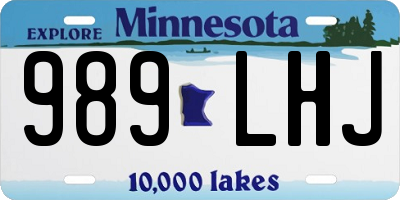 MN license plate 989LHJ