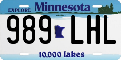 MN license plate 989LHL