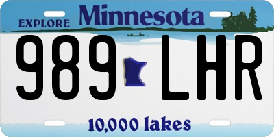 MN license plate 989LHR