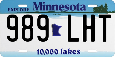 MN license plate 989LHT