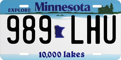 MN license plate 989LHU