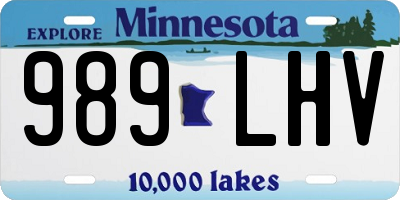 MN license plate 989LHV