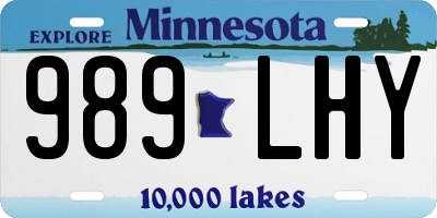 MN license plate 989LHY