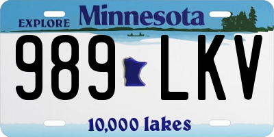 MN license plate 989LKV