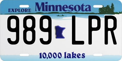MN license plate 989LPR