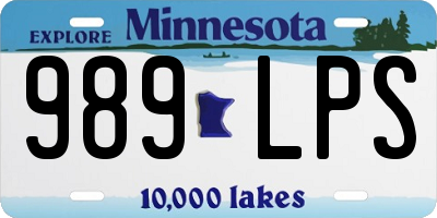 MN license plate 989LPS