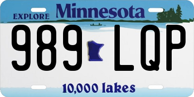 MN license plate 989LQP