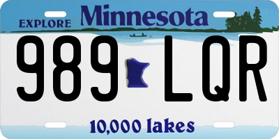 MN license plate 989LQR